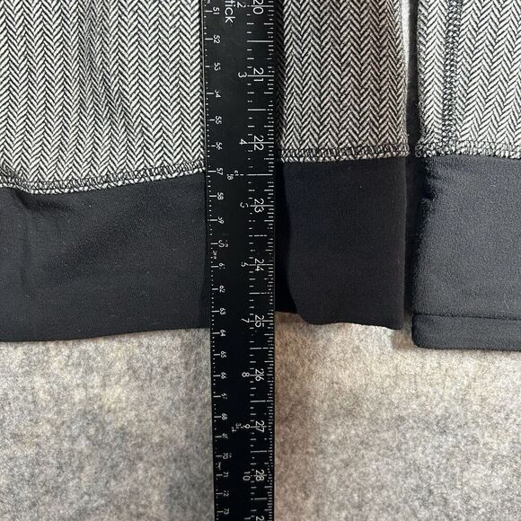 Lululemon All Good Hooded Pullover Womens 8 Black Herringbone Running Athleisure - Picture 6 of 9